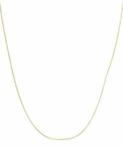 Jordan Blue 10k Gold Adjustable Box Chain Necklace - 22 In.