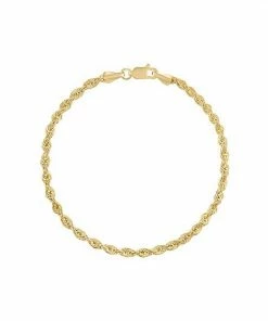 Jordan Blue 14k Gold 3.1 Mm Rope Chain Bracelet
