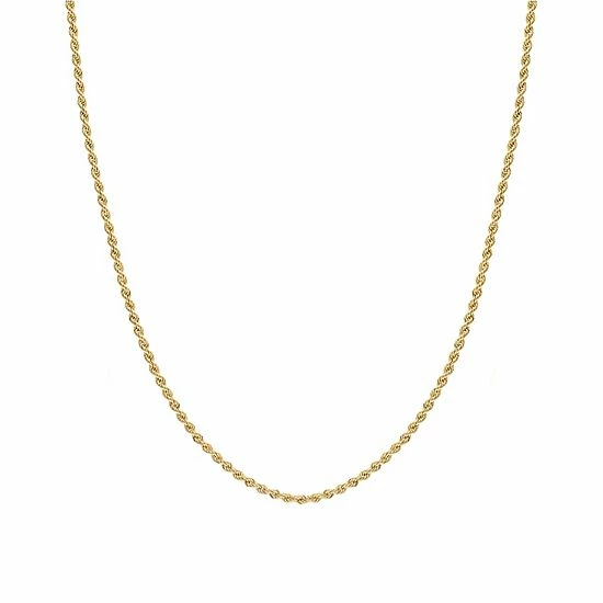 Jordan Blue 14k Gold 1.6 Mm Rope Chain Necklace