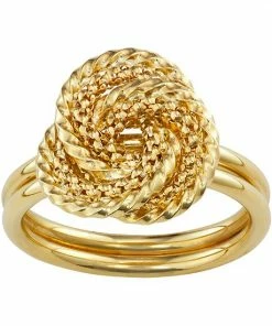 Jordan Blue 10k Gold Love Knot Braid Ring