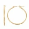 Jordan Blue 10k Gold Hoop Earrings 1.5 X 25mm