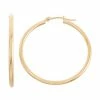 Jordan Blue 14k Gold Tube Hoop Earrings - 35 Mm Yellow