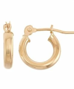Jordan Blue 10k Gold Hoop Earrings 2 X 10mm