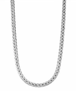 Jordan Blue Men's Sterling Silver Wheat Chain Necklace