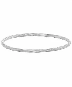 Jordan Blue Sterling Silver Twist Bangle Bracelet