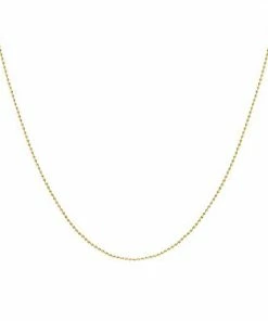 Jordan Blue 14k Gold 0.8 Mm Ball Chain Necklace