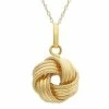 Jordan Blue 10k Gold Love Knot Pendant