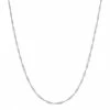 Jordan Blue Sterling Silver Adjustable Twisted Curb Chain Necklace