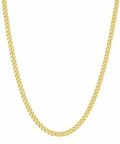 Jordan Blue 14k Gold Over Silver Curb Chain Necklace