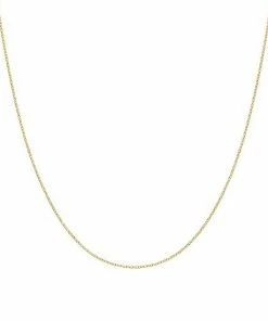 Jordan Blue 14k Gold 0.9 Mm Cable Chain Necklace