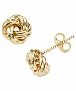 Jordan Blue 14k Gold Love Knot Stud Earrings