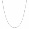 Jordan Blue Sterling Silver Singapore Chain Necklace