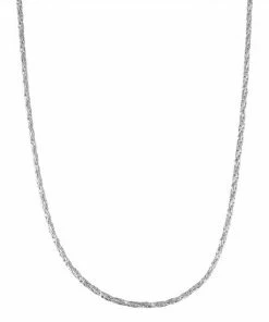 Jordan Blue Sterling Silver Foxtail Chain Necklace