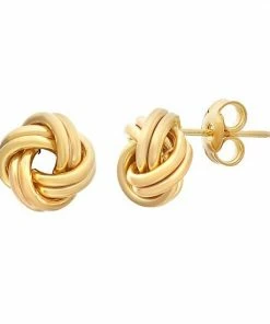 Jordan Blue 10k Gold Love Knot Earrings
