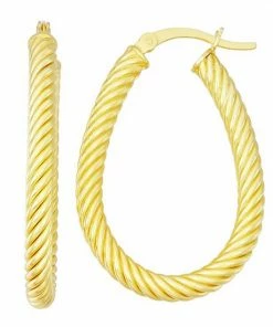 Jordan Blue Sterling Silver Twisted Hoop Earrings