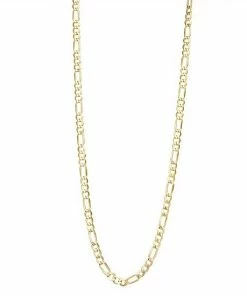 Jordan Blue 10k Gold 4.65 Mm Figaro Chain Necklace