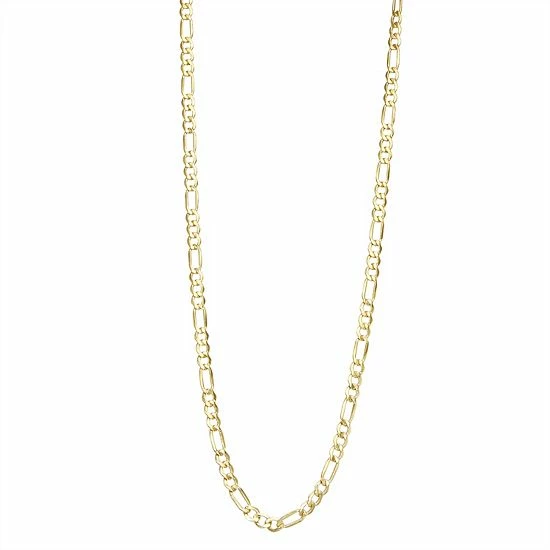 Jordan Blue 10k Gold 4.65 Mm Figaro Chain Necklace