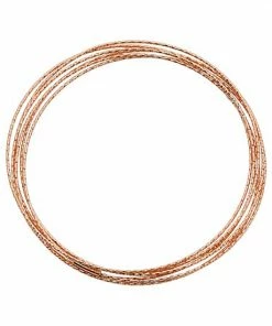 Jordan Blue 14k Rose Gold Over Silver Interlocking Bangle Bracelet