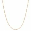 Jordan Blue 14k Rose Gold-Plated Silver Adjustable Singapore Chain Necklace - 22 In.