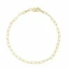 Jordan Blue 14k Gold Filled 2.5 Mm Paper Clip Chain Bracelet