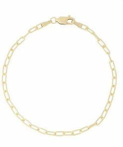 Jordan Blue 14k Gold Filled 2.5 Mm Paper Clip Chain Bracelet