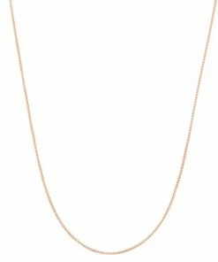 Jordan Blue 14k Rose Gold-Plated Silver Adjustable Box Chain Necklace - 22 In.