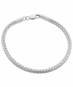 Jordan Blue Sterling Silver Foxtail Chain Bracelet - 7.5 In.