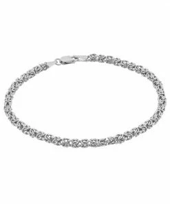 Jordan Blue Sterling Silver Byzantine Bracelet