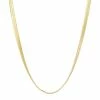 Jordan Blue 14k Gold Over Silver Herringbone Chain Necklace