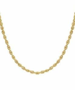 Jordan Blue 14k Gold 3.1 Mm Rope Chain Necklace