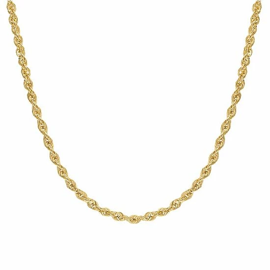 Jordan Blue 14k Gold 3.1 Mm Rope Chain Necklace