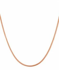 Jordan Blue Rhodium-Plated Sterling Silver Snake Chain Necklace Rose