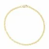 Jordan Blue 14k Gold Filled 2.3 Mm Rope Chain Bracelet
