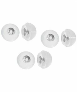 Jordan Blue 14k Gold & Silicone Replacement Earring Clutches - 3 Pair White