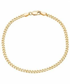 Jordan Blue Sterling Silver Curb Chain Bracelet 14k Rose Gold