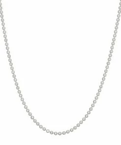 Jordan Blue Sterling Silver Textured Ball Chain Necklace