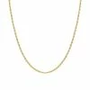 Jordan Blue 14k Gold 2 Mm Rope Chain Necklace