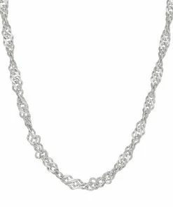 Jordan Blue Sterling Silver Disco Chain Necklace