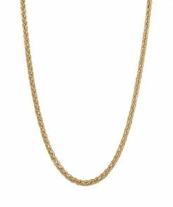 Jordan Blue 10k Gold Wheat Chain Necklace