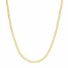 Jordan Blue 14k Gold Over Silver Snake Chain Necklace