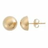 Jordan Blue 14k Gold Dome Stud Earrings Rose