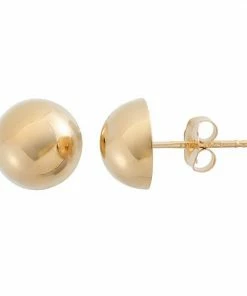 Jordan Blue 14k Gold Dome Stud Earrings Rose