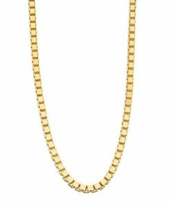 Jordan Blue Men's Sterling Silver Box Chain Necklace