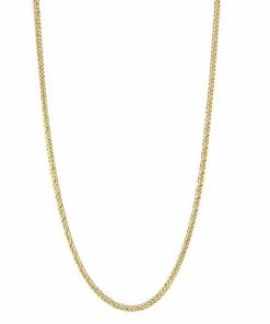 Jordan Blue 10k Gold Wheat Chain Necklace