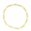 Jordan Blue Men's 14k Gold Filled 4.6 Mm Figaro Chain Bracelet