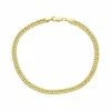 Jordan Blue Men's 10k Gold Miami Cuban Curb Chain Bracelet