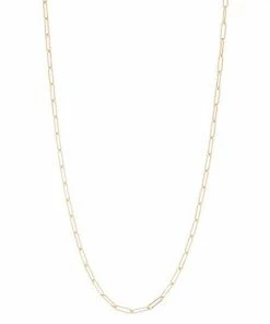 Jordan Blue Men's 14k Gold Filled 4.1 Mm Paper Clip Chain Necklace