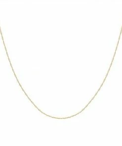 Jordan Blue 14k Gold 0.7 Mm Loose Rope Chain Necklace