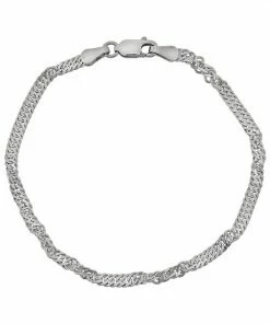 Jordan Blue Sterling Silver Disco Chain Bracelet