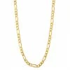 Jordan Blue Men's 14k Gold Hollow Figaro Chain Necklace White